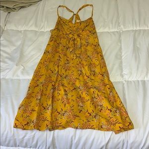 Yellow floral dress